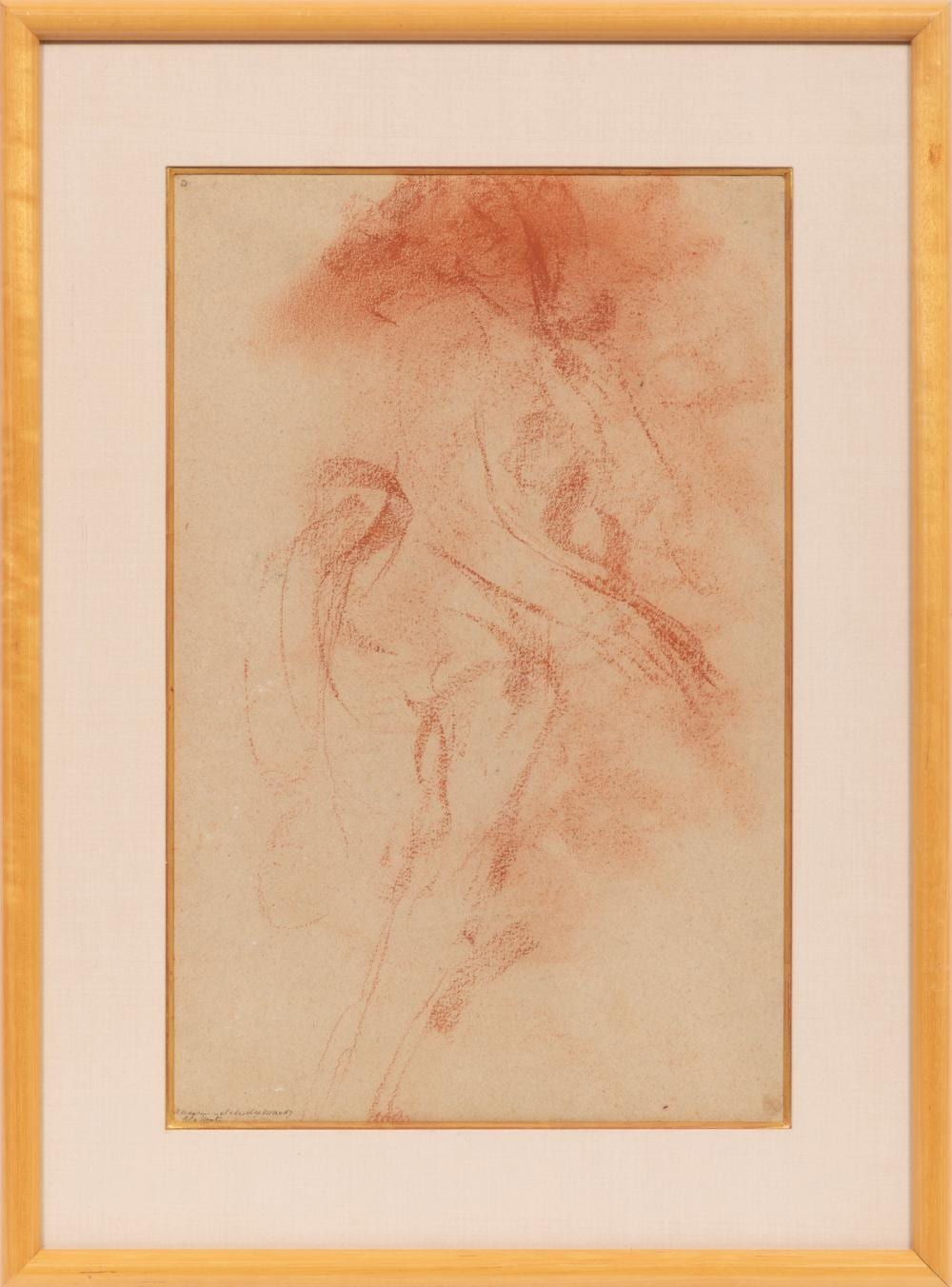 antonio mancini italian 1852 1930 nudo sanguine on wove paper · Neal Auction Company · 2026-01-23 Antonio Mancini comparable auction result: antonio mancini italian 1852 1930 nudo sanguine on wove paper