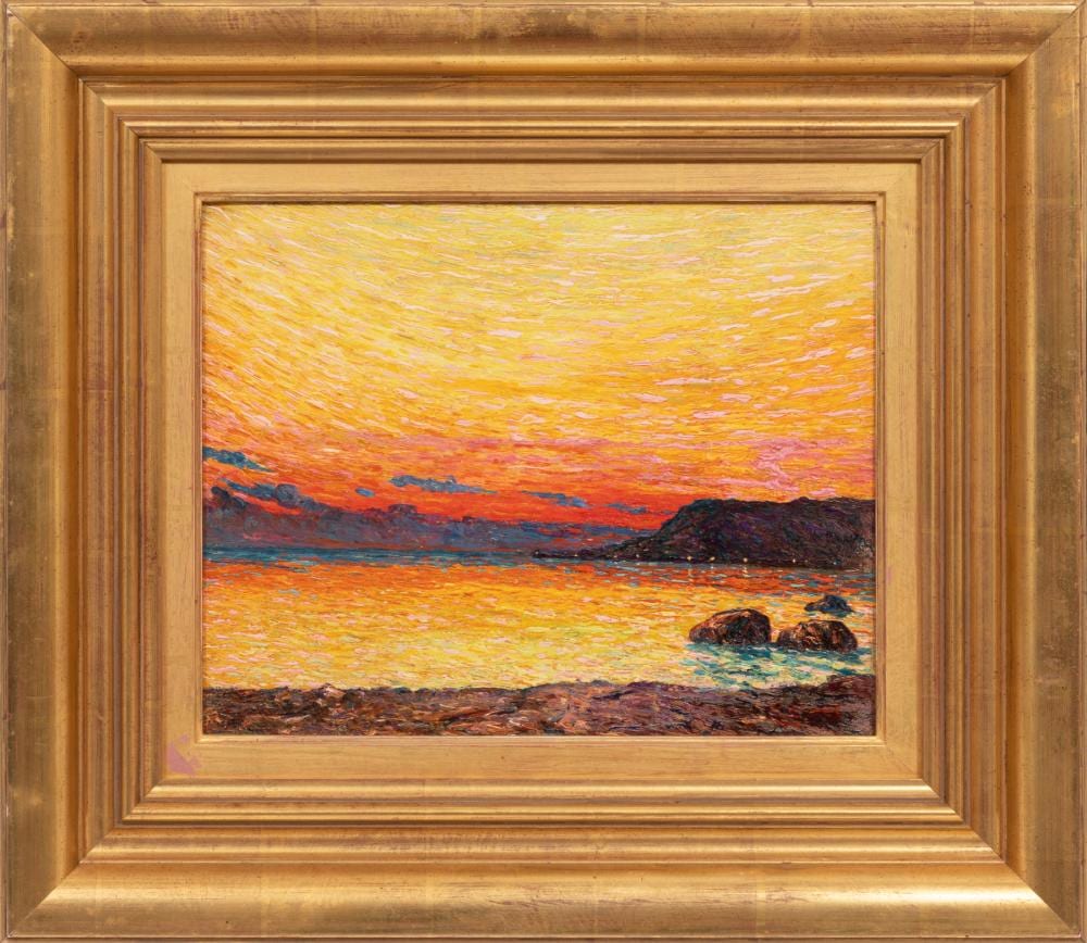 Filiberto Minozzi comparable auction result: filiberto minozzi italian 1877 1936 l alba bordighera oil on board