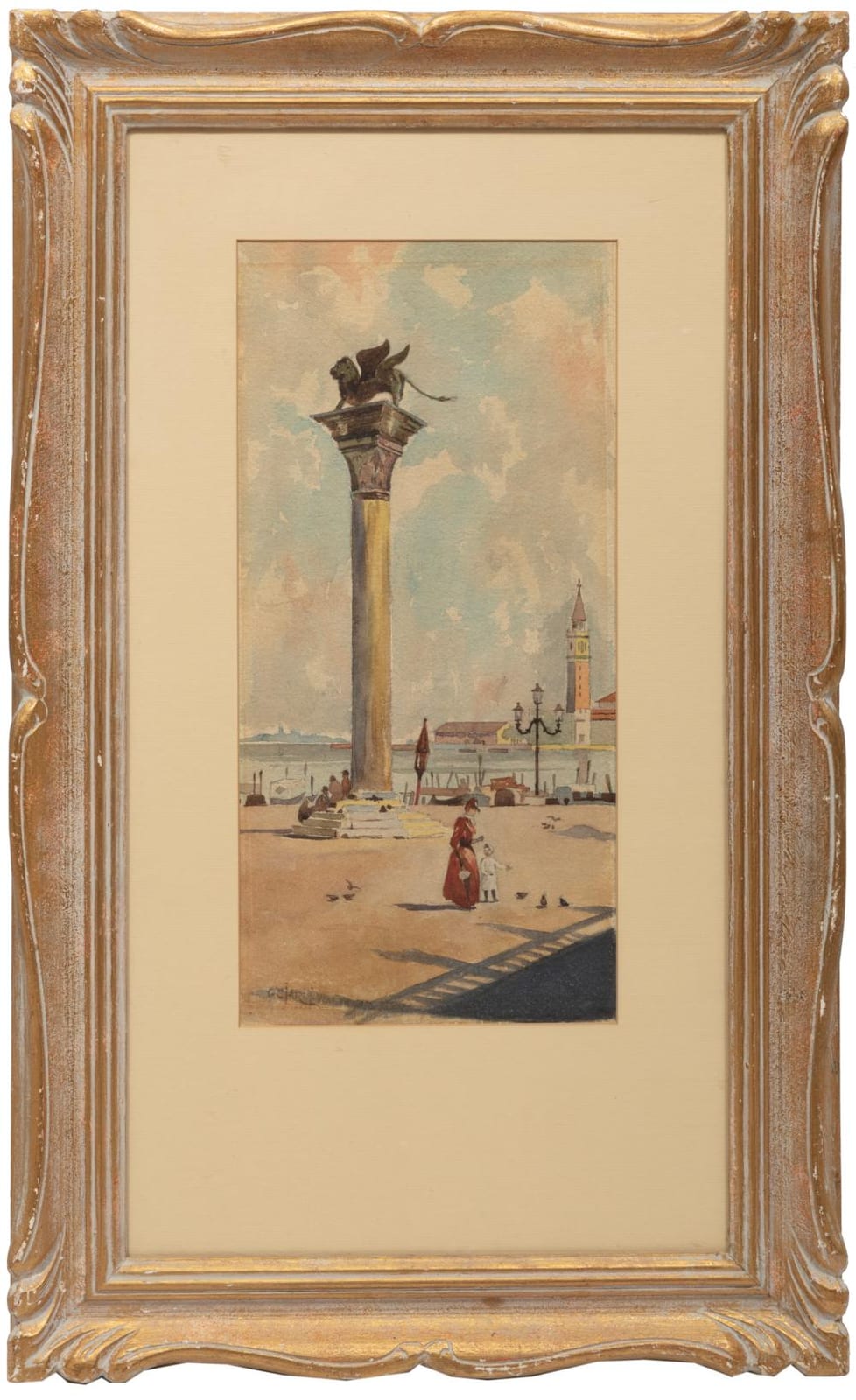 guglielmo ciardi italian 1842 1917 venice watercolor on paper · Neal Auction Company · 2026-01-23 Guglielmo Ciardi comparable auction result: guglielmo ciardi italian 1842 1917 venice watercolor on paper