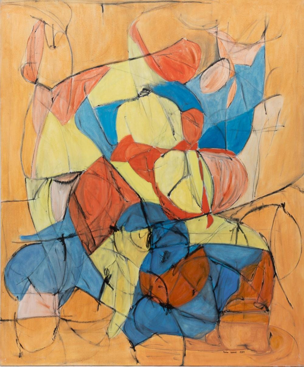 Cora Kelley Ward comparable auction result: cora kelley ward american louisiana 1920 1989 untitled abstract oil on linen