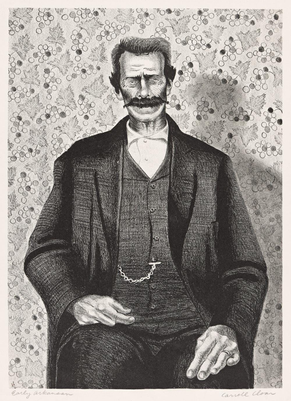 carroll cloar early arkansan circa 1940 · Swann Auction Galleries · 2026-01-29 Carroll Cloar comparable auction result: carroll cloar early arkansan circa 1940