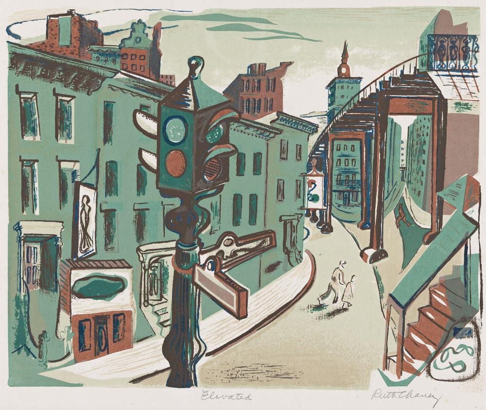 Ruth Chaney comparable auction result: ruth chaney elevated circa 1935