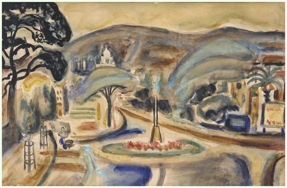 Baruch Agadati comparable auction result: baruch agadati israeli 1895 1976