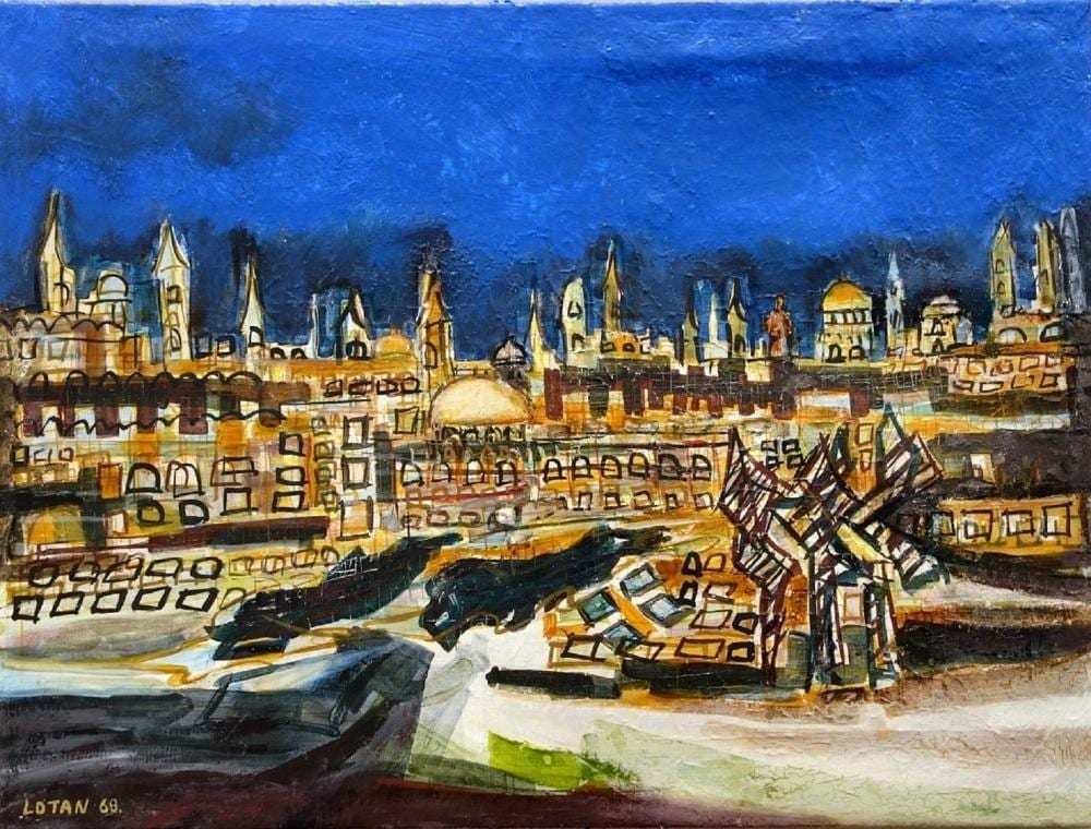 Yona Lotan comparable auction result: yona lotan israeli french 1926 1998