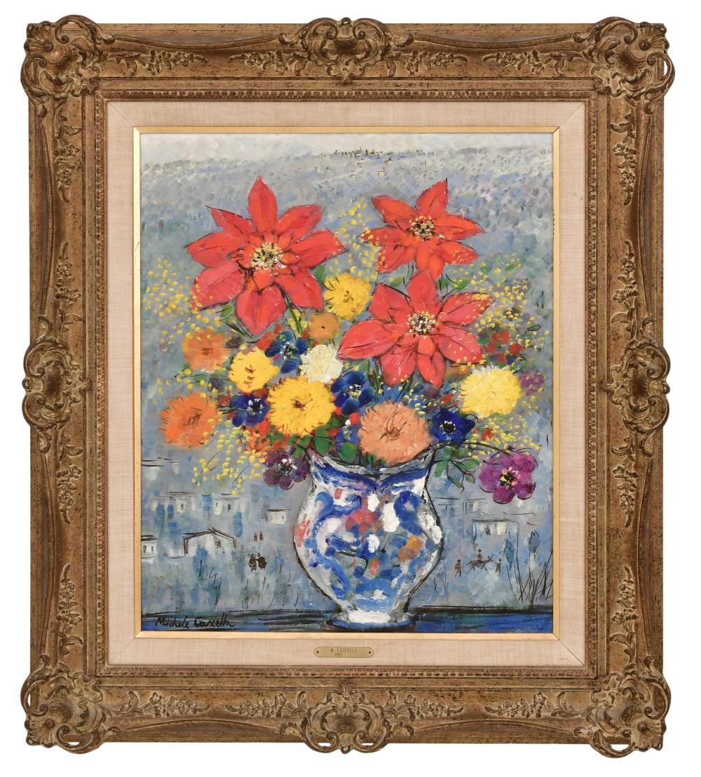 Michele Cascella comparable auction result: michele cascella italian 1892 1989 still life with flowers