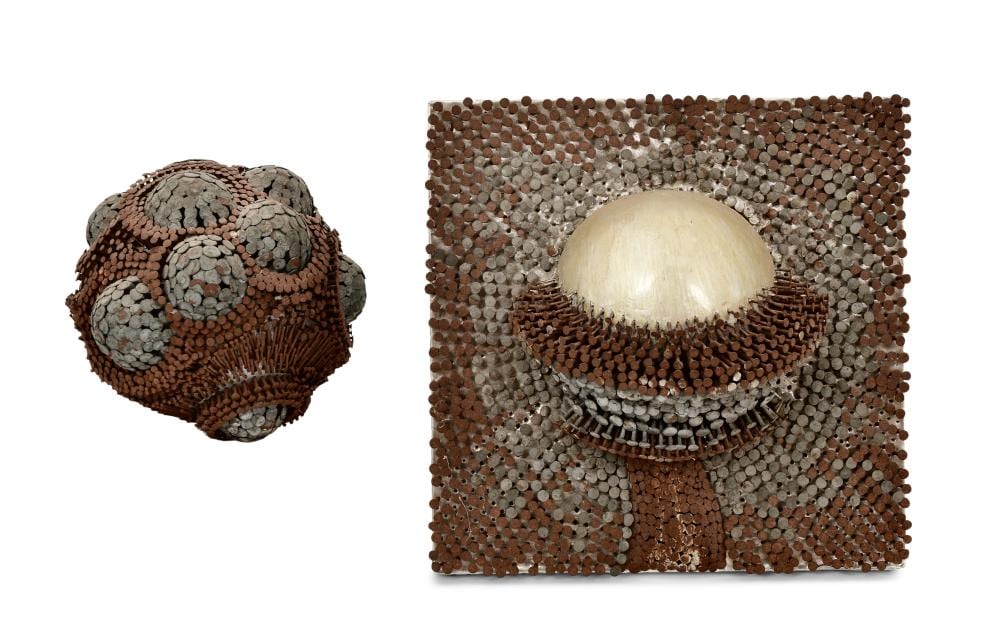 oluf gravesen dutch 1943 1987 orb plaque sculpture · Fontaine's Auction Gallery · 2026-02-07 Oluf Gravesen comparable auction result: oluf gravesen dutch 1943 1987 orb plaque sculpture
