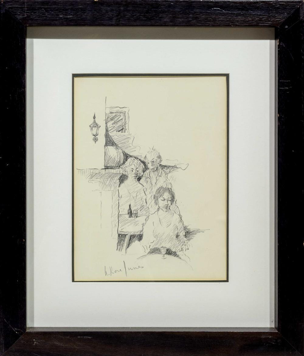 Alexander Rose-Innes comparable auction result: alexander rose innes sa 1915 1996 pencil three figures study signed 35 x 26