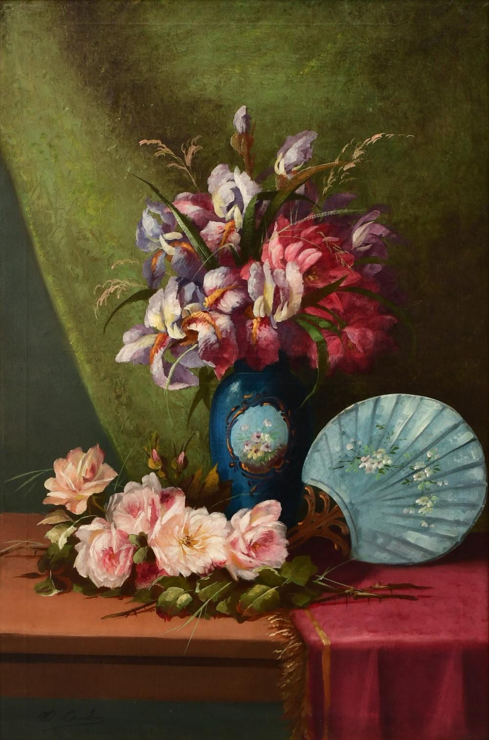Max Carlier comparable auction result: max albert carlier belgian 1872 1938 still life with flowers