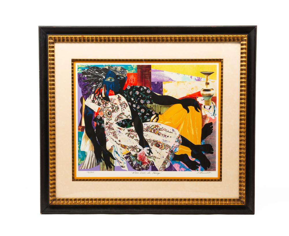 james denmark american b 1936 when love is young limited edition offset lithograph on paper · Amelia Jeffers · 2026-01-30 James Denmark comparable auction result: james denmark american b 1936 when love is young limited edition offset lithograph on paper