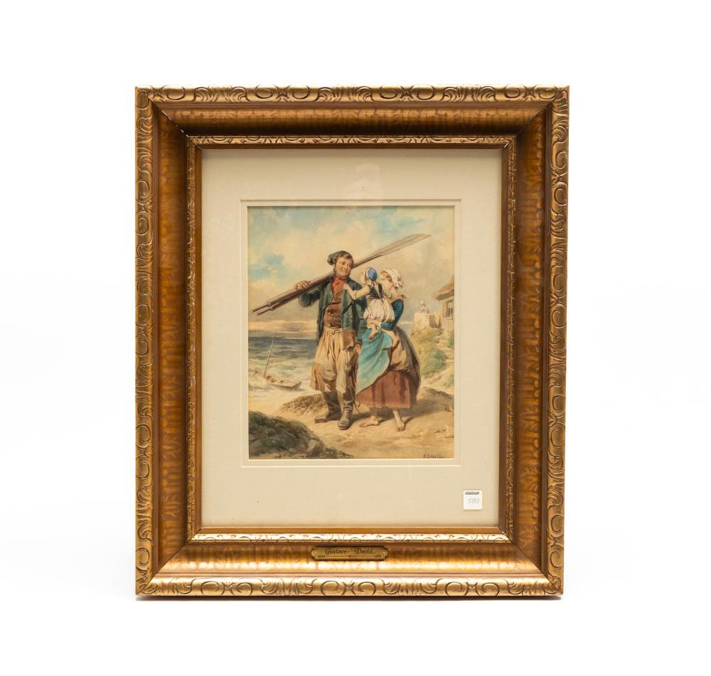 gustave david french 1824 1891 watercolor of sailor s farewell · Amelia Jeffers · 2026-01-30 Gustave David comparable auction result: gustave david french 1824 1891 watercolor of sailor s farewell