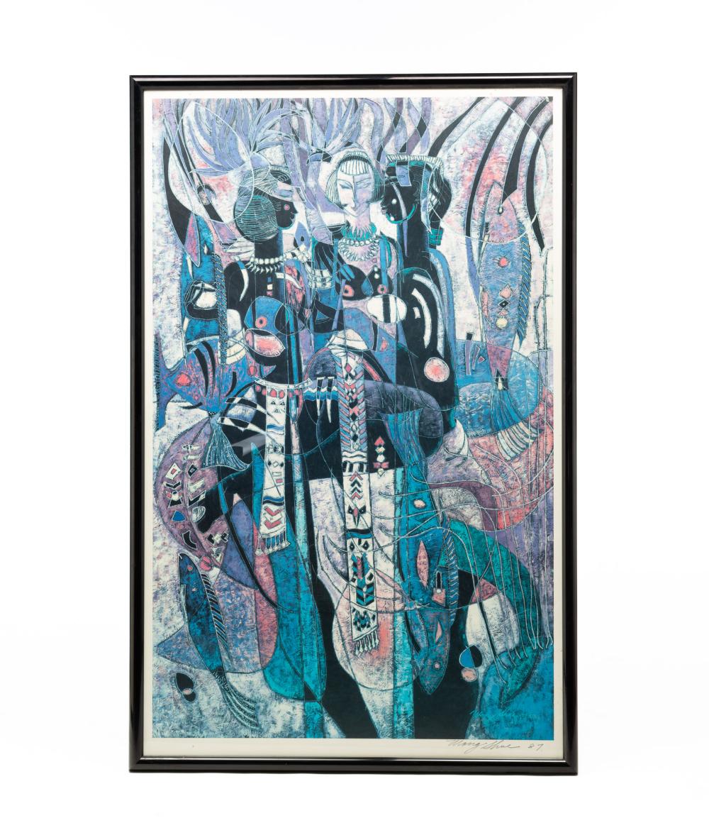 adrian wong shue jamaican b 1952 sunshine at midnight offset lithograph on paper · Amelia Jeffers · 2026-01-30 Adrian Wong Shue comparable auction result: adrian wong shue jamaican b 1952 sunshine at midnight offset lithograph on paper
