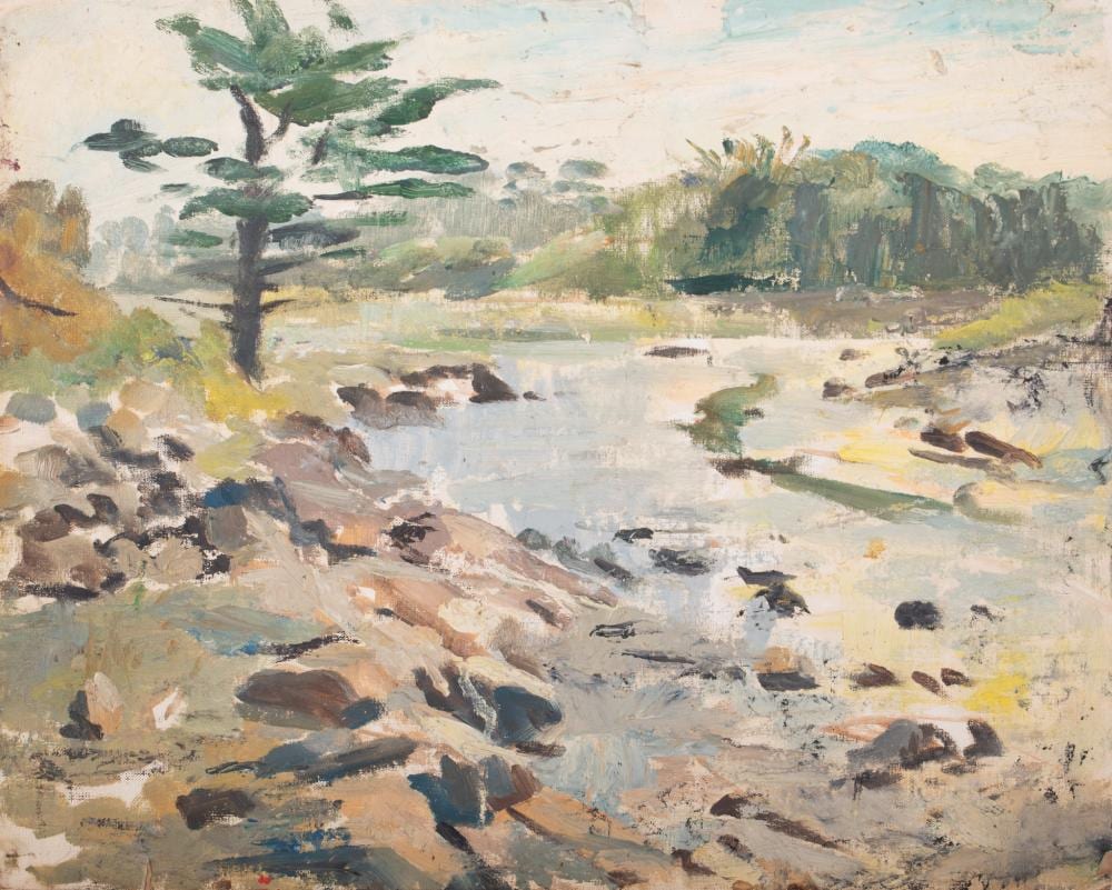 William Franklin Draper comparable auction result: william franklin draper american 1912 2003 landscape oil on canvas board