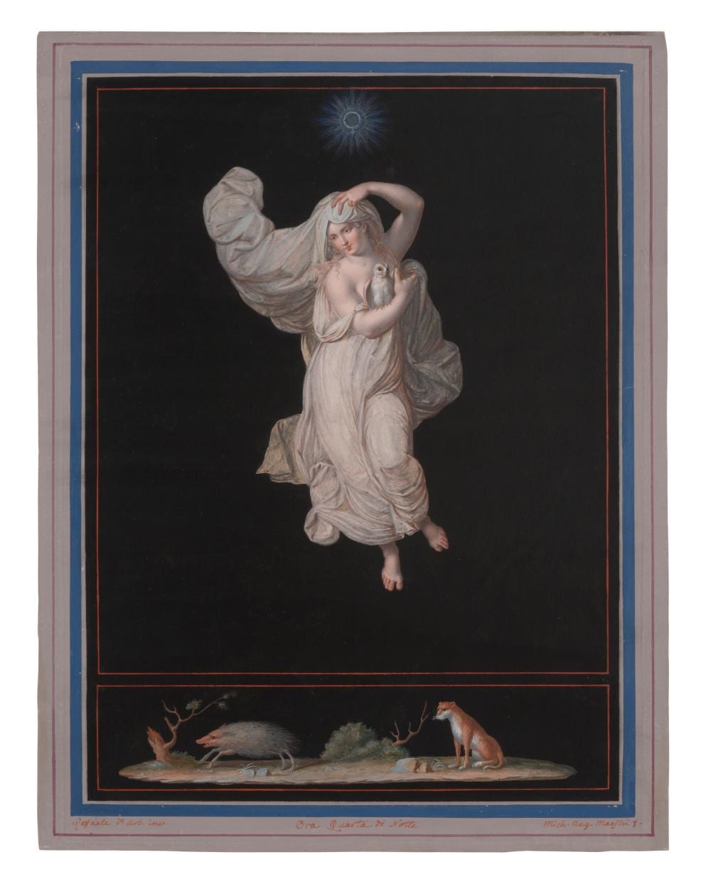 Michelangelo Maestri comparable auction result: michelangelo maestri rome d 1812 four allegories of the hours of day an