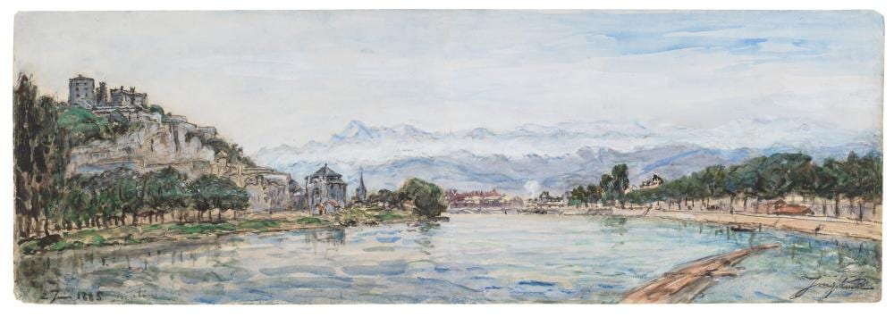 Johan Barthold Jongkind comparable auction result: johan barthold jongkind lattrop 1819 1891 saint andr fort rabot in gren