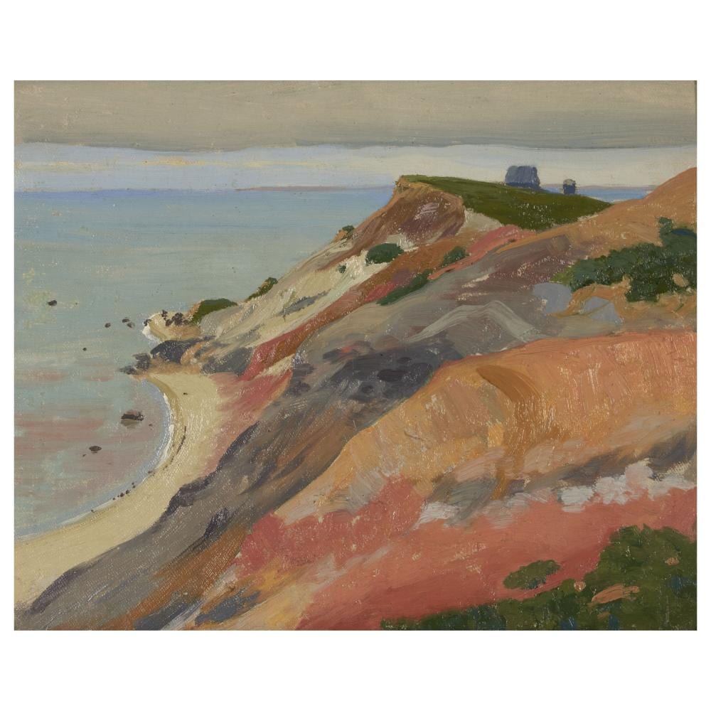 Arthur Wesley Dow comparable auction result: arthur wesley dow 1857 1922 cliff at gay head martha s vineyard 8 1 2 x 10 1 2 in 21 6 x 26 7 cm painted circa 1910 in a charles prendergast frame