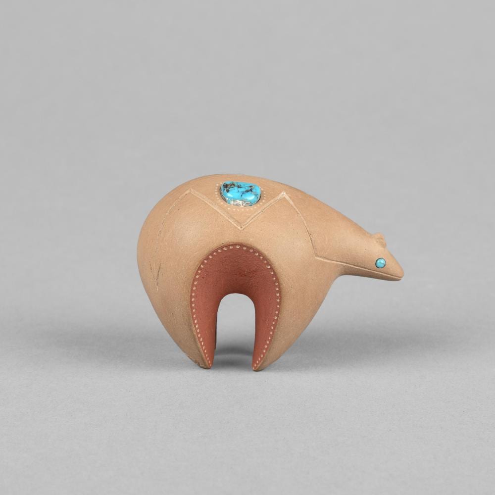 Tony Da comparable auction result: tony da bear with inlaid turquoise