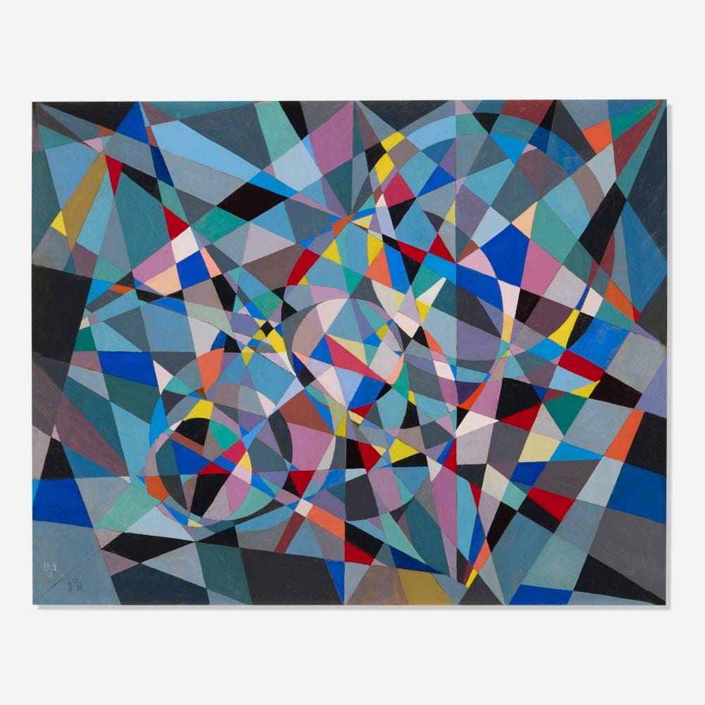George Lovett Kingsland Morris comparable auction result: george l k morris improvisation cool jazz
