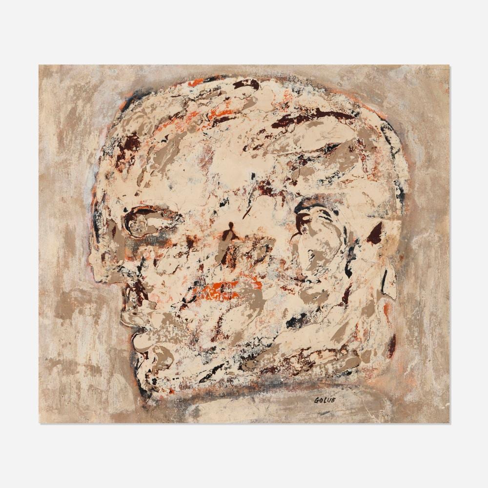 leon golub head v · Rago Arts and Auction Center · 2026-01-28 Leon Albert Golub comparable auction result: leon golub head v