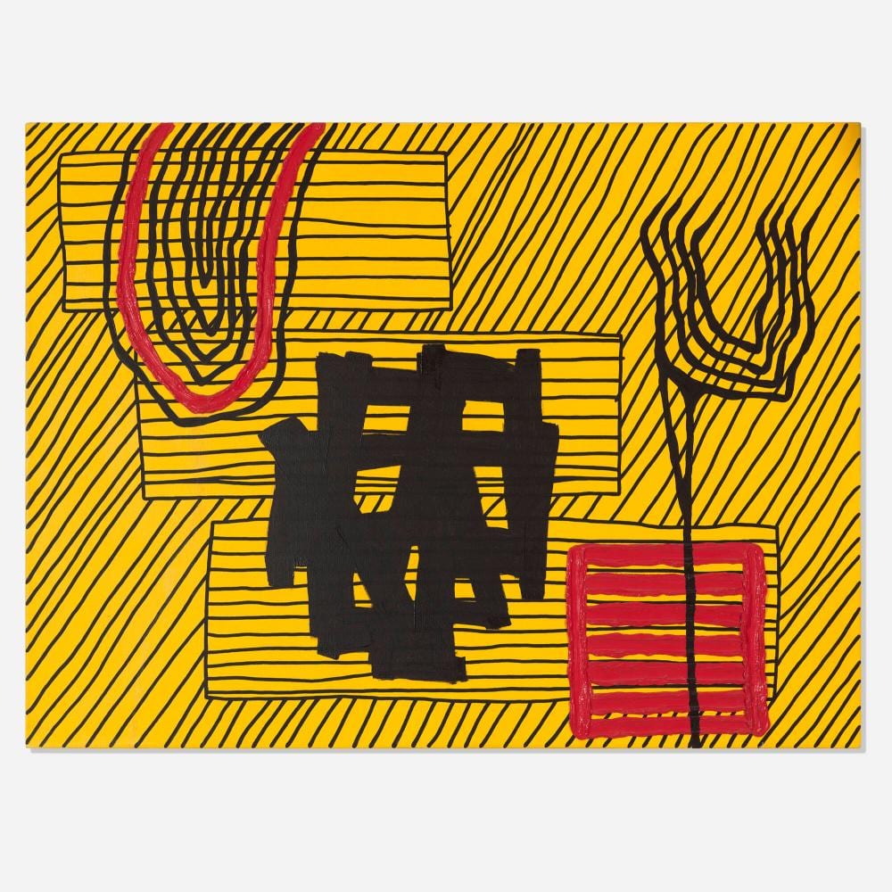 Jonathan Lasker comparable auction result: jonathan lasker styles of perception