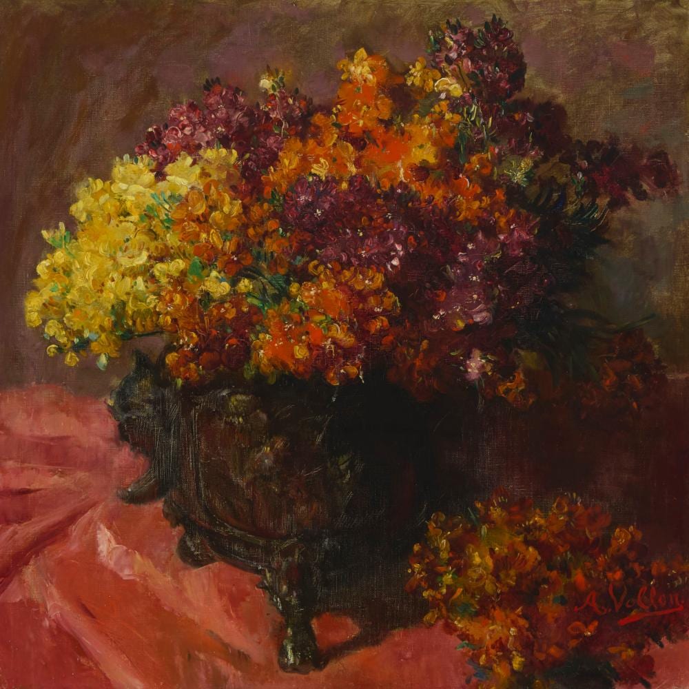 Antoine Vollon comparable auction result: antoine vollon 1833 1900 floral impression