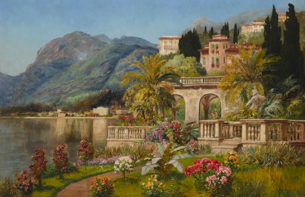 Alois Arnegger comparable auction result: alois arnegger 1879 1963 capri in spring