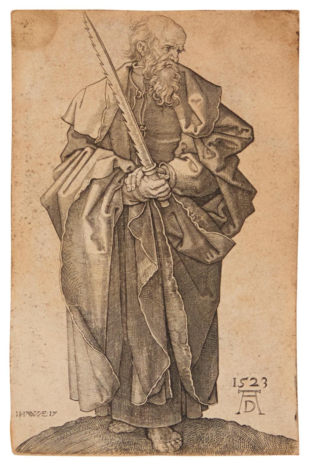 Johannes Wierix comparable auction result: johannes wierix 1549 circa 1618 saint simon after albrecht d rer