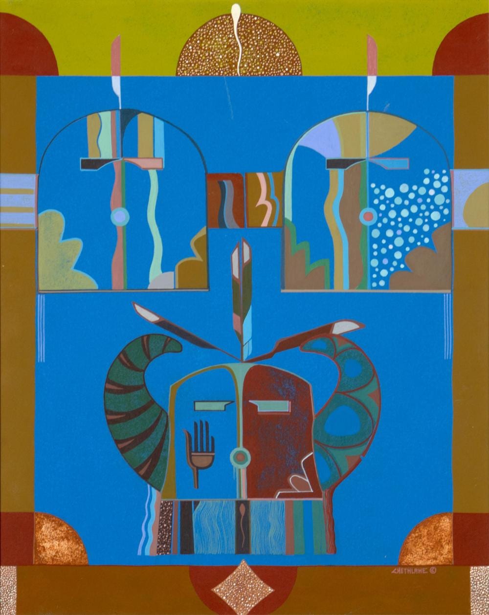 Chethlahe comparable auction result: david chethlahe paladin 1926 1984 dawn kachinas