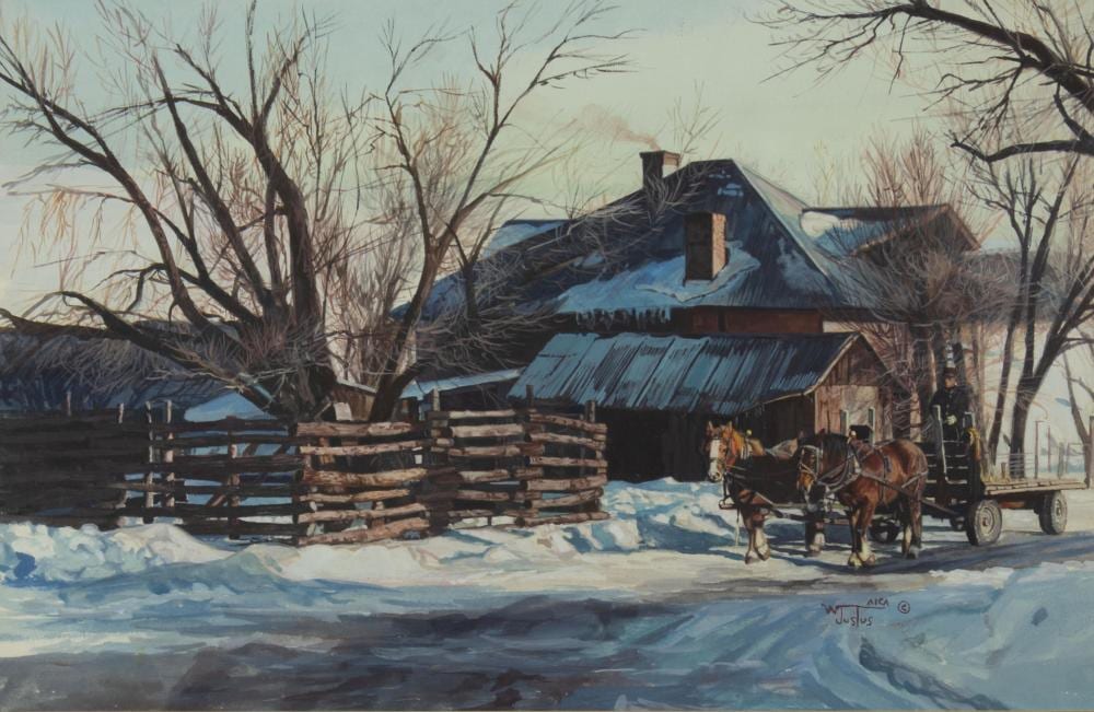 Wayne Justus comparable auction result: wayne justus b 1952 chores are done