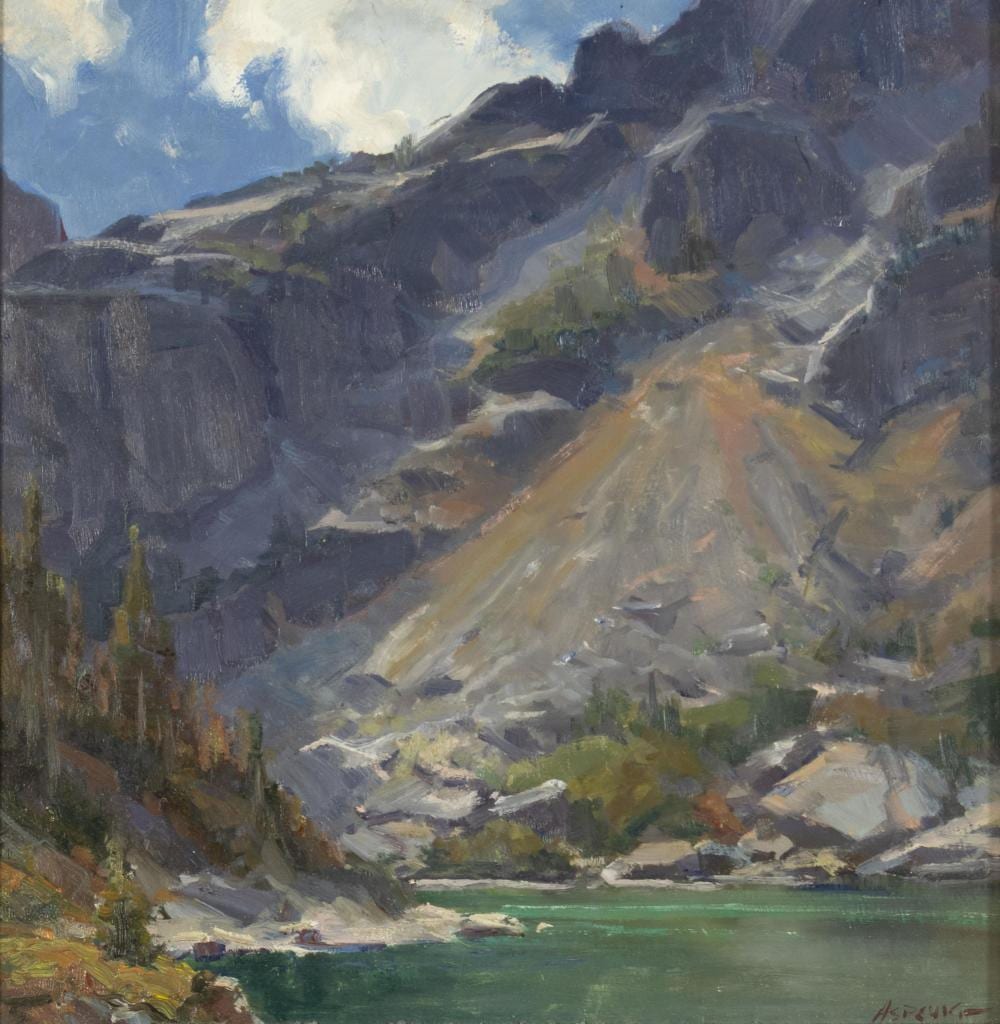 Clyde Aspevig comparable auction result: clyde aspevig b 1951 emerald lake