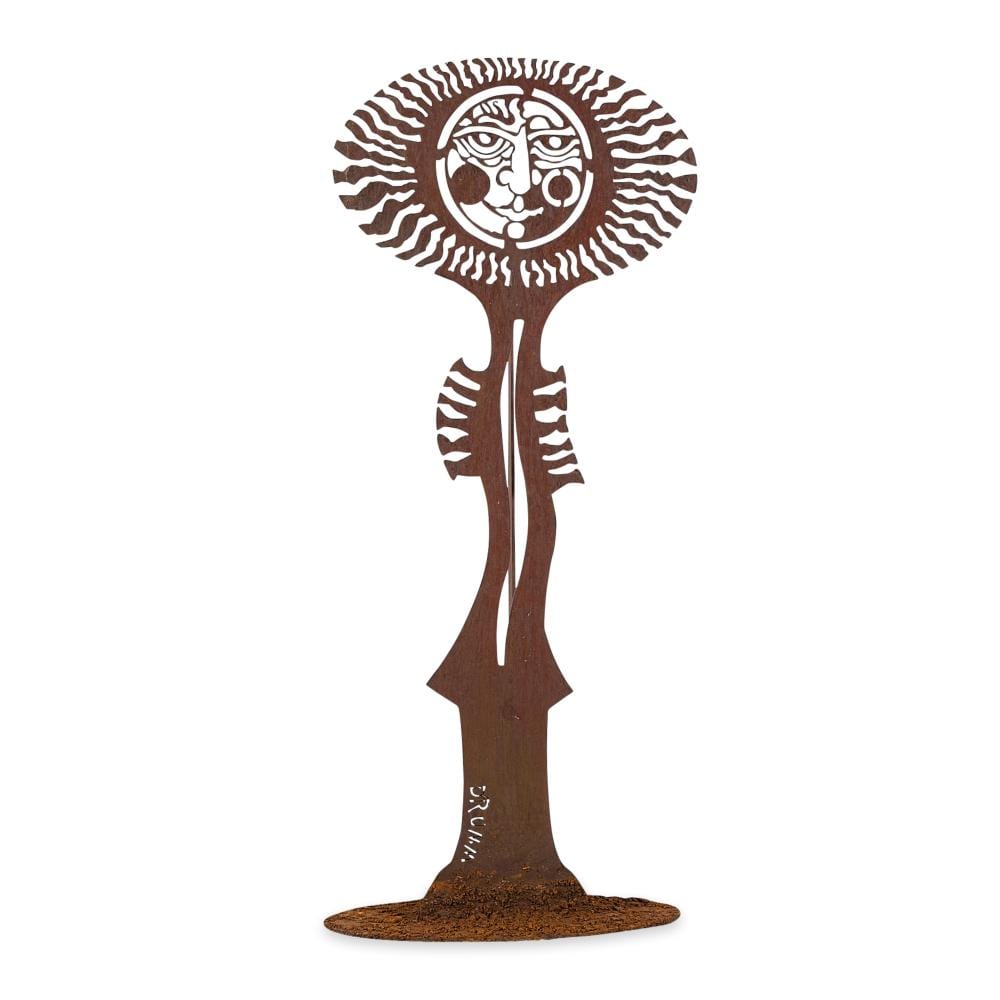 Don Drumm comparable auction result: donald drumm sun totem metal sculpture