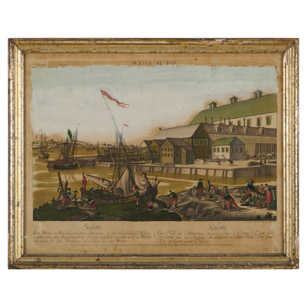 Balthasar Friedrich Leizel comparable auction result: balthasar friedrich leizelt 1727 1802 vue d optique of salem
