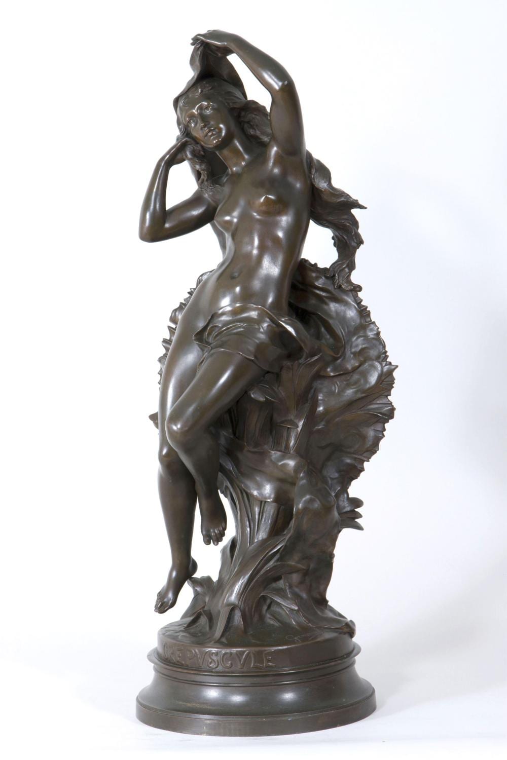 Jean-Baptiste Germain comparable auction result: jean baptiste germain french 1841 1910 le crepuscule bronze