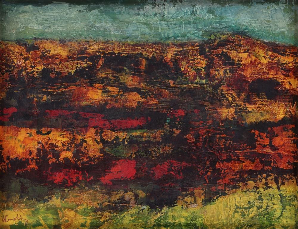 erwin wending american 1914 1993 abstract landscape oil on masonite · South Bay Auctions Inc · 2026-02-04 Erwin Wending comparable auction result: erwin wending american 1914 1993 abstract landscape oil on masonite