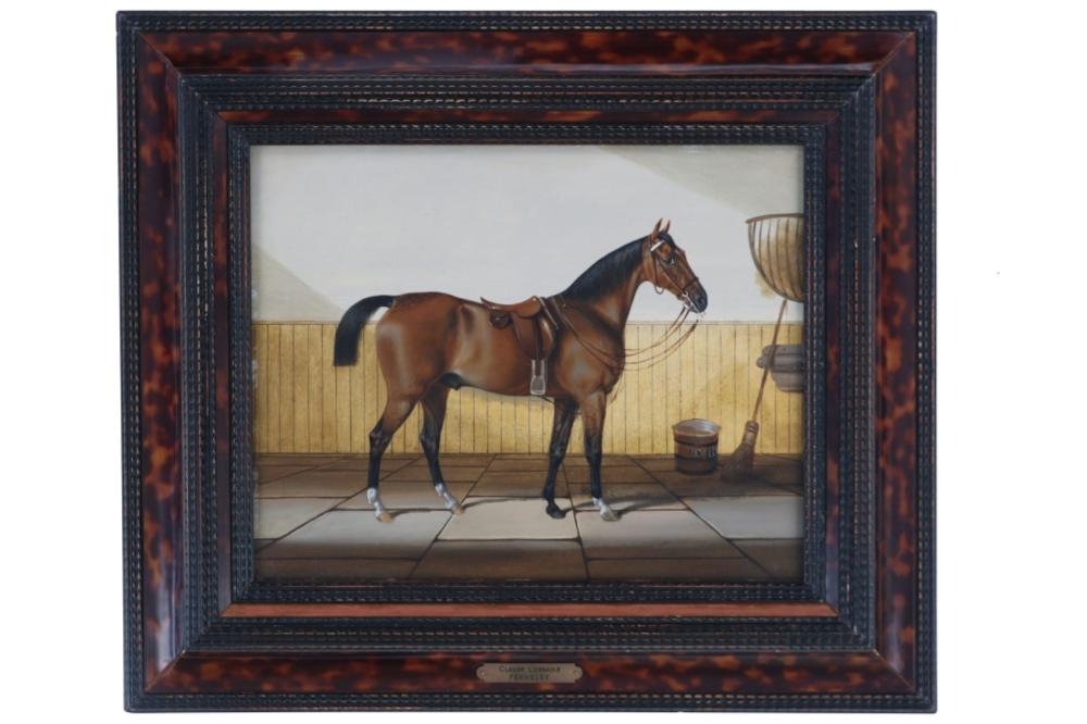 Claude L. Ferneley Framed Original Horse Painting sold by North American Auction Company, lot 43 — auction record photograph