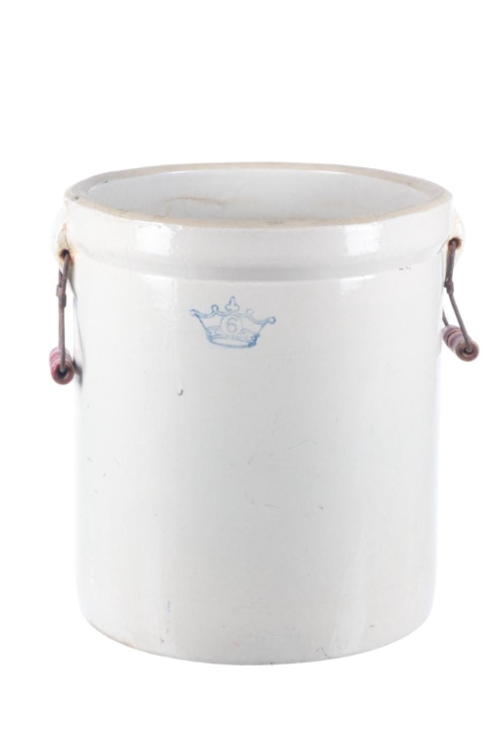 Robinson Ramsbottom Stoneware 6 Gallon Crock sold by North American Auction Company, lot 605 — auction record photograph