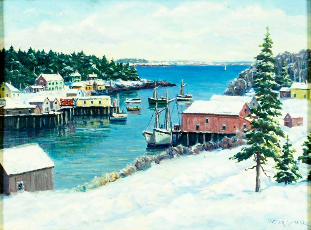 Parker Gamage comparable auction result: parker gamage maine 1882 1960 oil painting