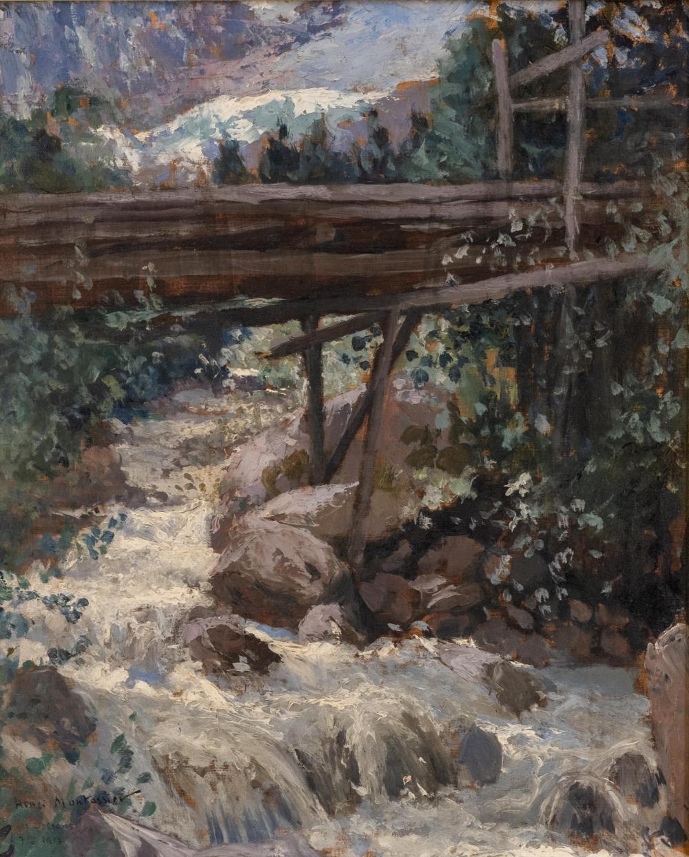 Henri Montassier comparable auction result: henri montassier the bossons oil on panel 1917 signed