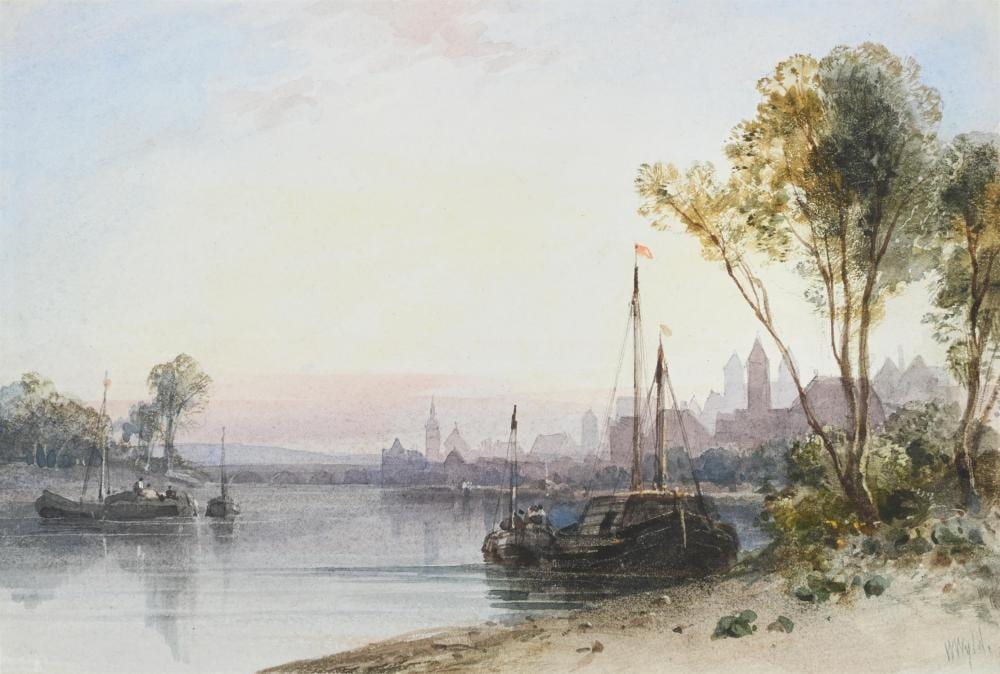 William Wyld comparable auction result: william wyld british 1806 1889 a view of ratisbon on the danube