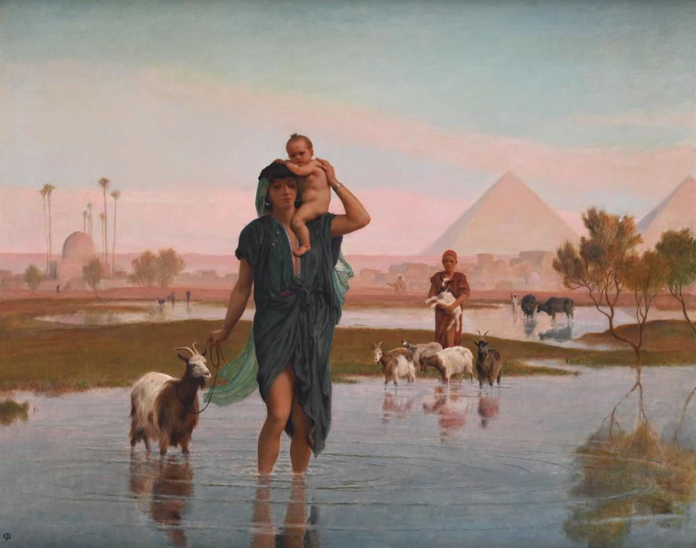 Frederick Goodall comparable auction result: frederick goodall british 1822 1904 the flood water of the nile