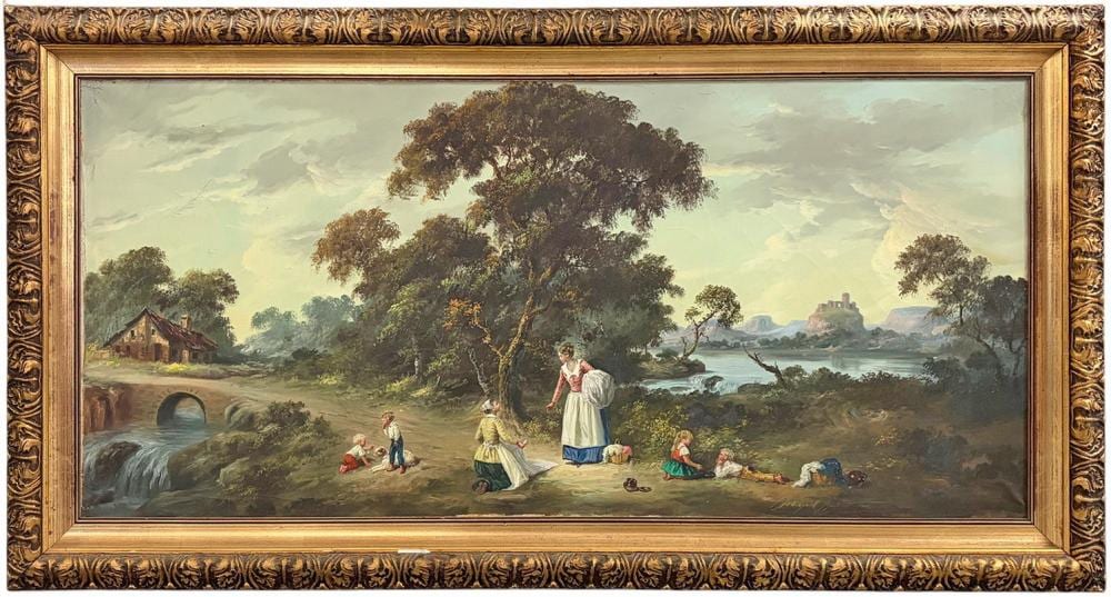 Miguel Montaner comparable auction result: miguel montaner spanish oil painting on canvas