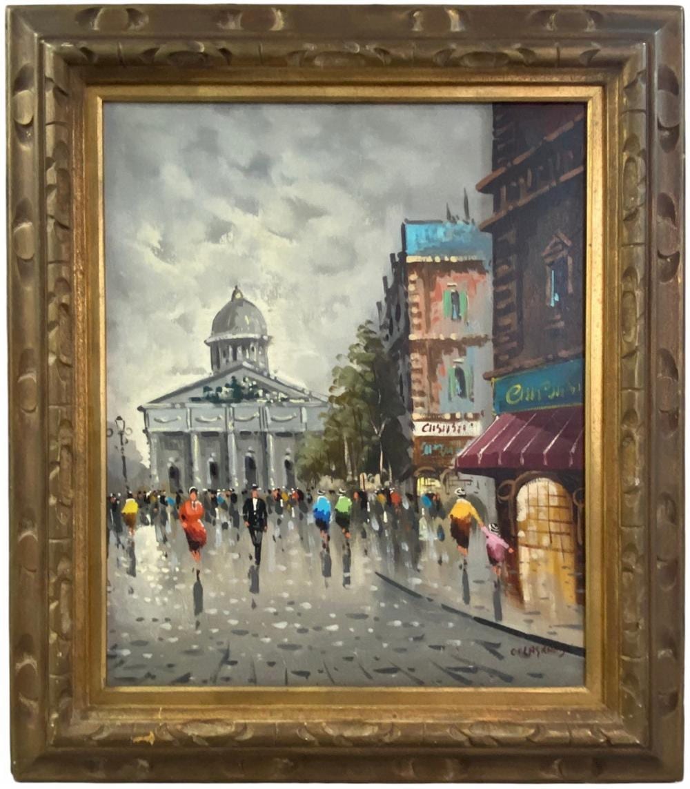 parisian street oil on canvas after antonio devity · MiddleManBrokers · 2026-02-05 Antonio DeVity comparable auction result: parisian street oil on canvas after antonio devity