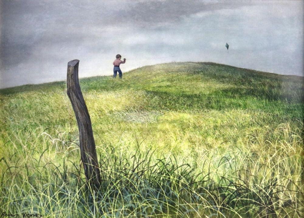 Robert Vickrey comparable auction result: robert vickrey american 1926 2011 oil painting on board