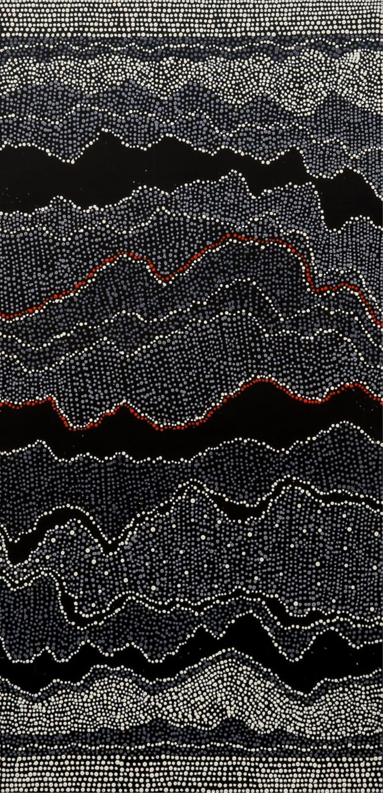 Julie Robertson Nungala comparable auction result: julie robertson nangala my mother s country acrylic on canvas 140cm x 70cm