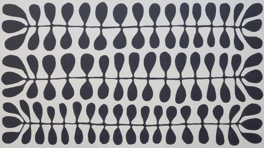 Debra McDonald Nangala comparable auction result: debra mcdonald nangala mulga trees acrylic on linen 85cm x 152cm