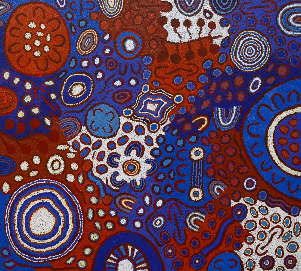 Lydia Young NAKAMARRA comparable auction result: lydia young nakamarra womens ceremony acrylic on linen 98cm x 109cm