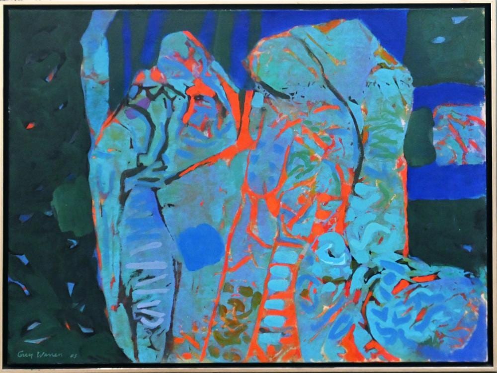 Guy Warren comparable auction result: guy warren conversation in blue 2003