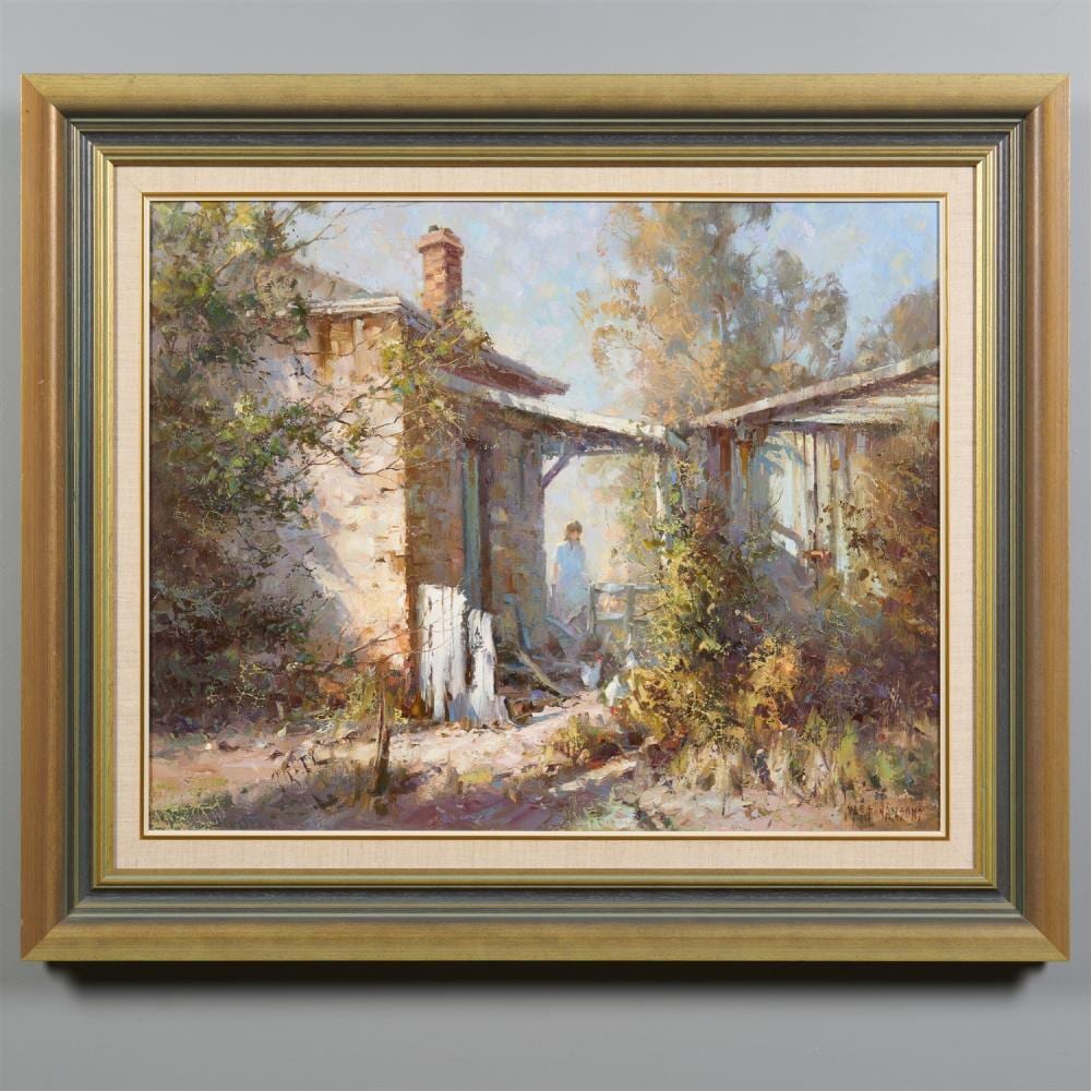 Ivars Jansons comparable auction result: ivars jansons 1939 2017 country cottage oil on board 60 x 75cm frame size 83 5 x 99cm