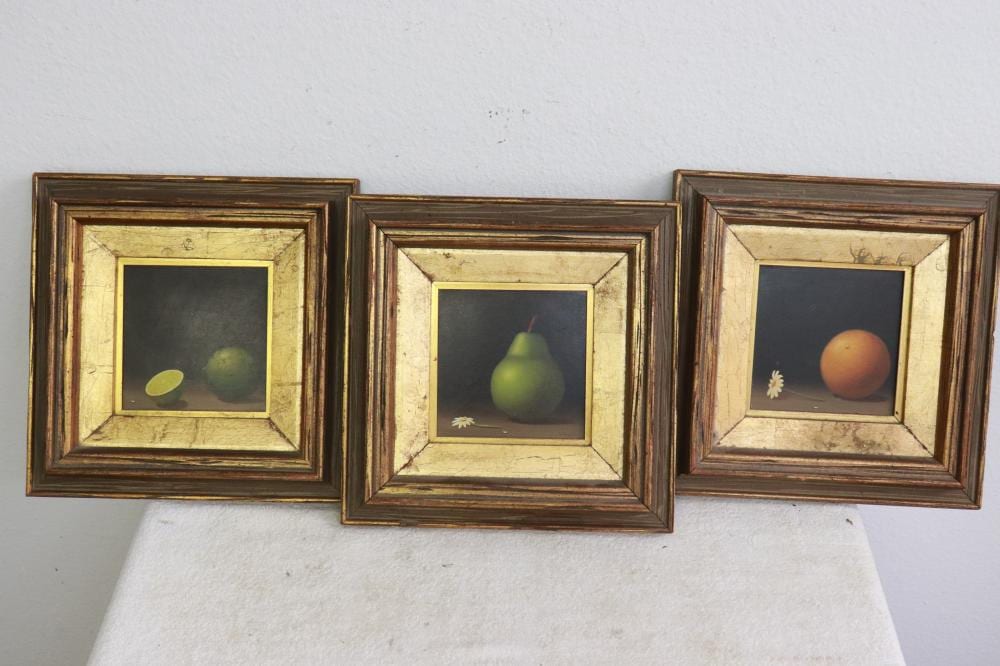 Frank Whipple comparable auction result: 3 oil on panel paintings attributed to frank whipple