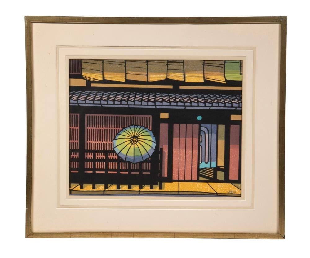 clifton karhu mn japan 1927 2007 gion district · Thomaston Place Auction Galleries · 2026-02-20 Clifton Carhu comparable auction result: clifton karhu mn japan 1927 2007 gion district