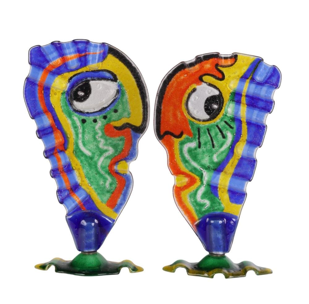 Silvio Vigliaturo comparable auction result: silvio vigliaturo b 1949 murano art glass faces